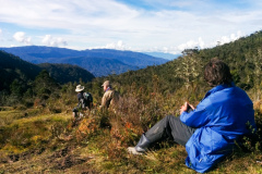 Rockjumper's 2018 West Papua birding tour group overlooking the Ibele Valley